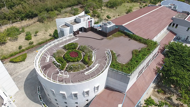 台電南部展示館空拍圖（LEED 金級、EEWH 鑽石級）